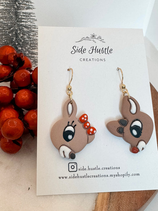 Rudolph and Clarice Dangle Set