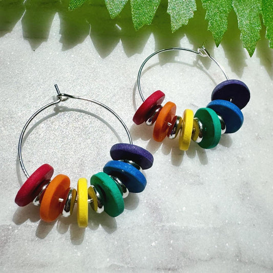 Rainbow Disk Hoop