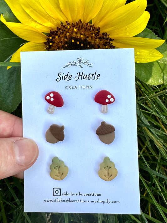 Red Mushroom Stud Pack